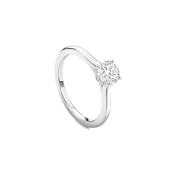 Boodles Classic Platinum Diamond Engagement Ring | Fine Rings | Coveti