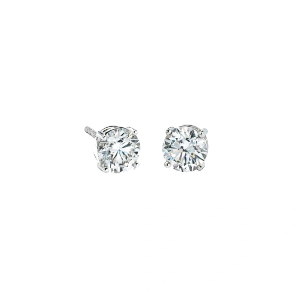 Boodles Classic Platinum Diavik Diamond Stud Earrings | Fine Earrings | Coveti