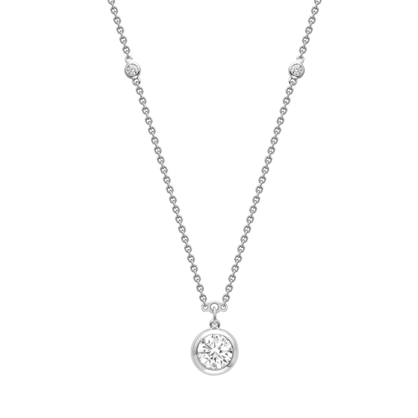 Boodles Classic Round Diamond Platinum Pendant | Fine Necklaces | Coveti