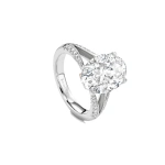 Boodles Classic Split Shoulder Platinum Diamond Ring | Fine Rings | Coveti