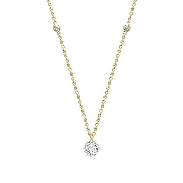 Boodles Classic Yellow Gold Diamond Pendant | Fine Necklaces | Coveti