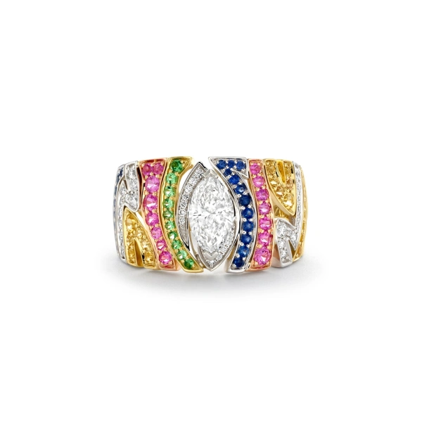 Boodles Disco Zebra Ring | Fine Rings | Coveti