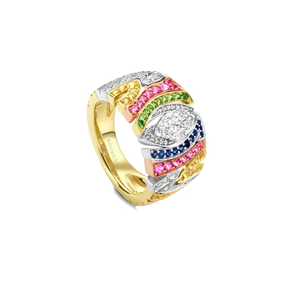 Boodles Disco Zebra Ring | Fine Rings | Coveti