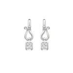 Boodles Florentine Ashoka Platinum Diamond Earrings | Fine Earrings | Coveti