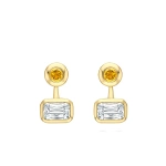 Boodles Florentine Ashoka and Yellow Diamond Yellow Gold Earrings | Fine Earrings | Coveti