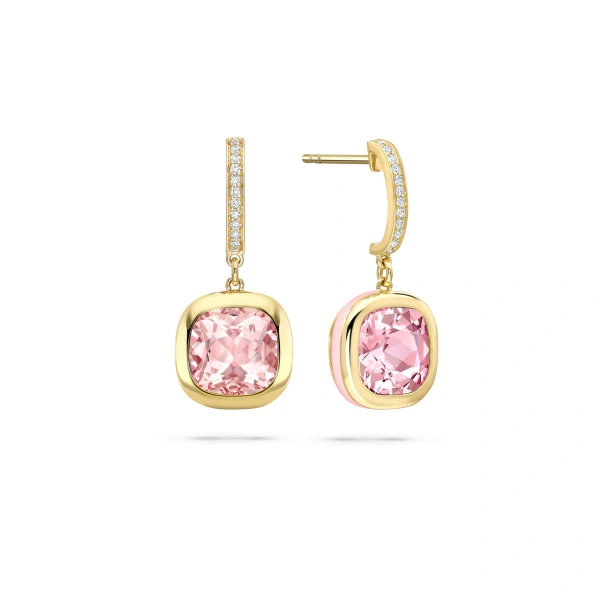 Boodles Florentine Dolce Vita Cushion Morganite Earrings | Fine Earrings | Coveti