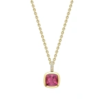 Boodles Florentine Dolce Vita Cushion Pink Tourmaline Pendant | Fine Necklaces | Coveti