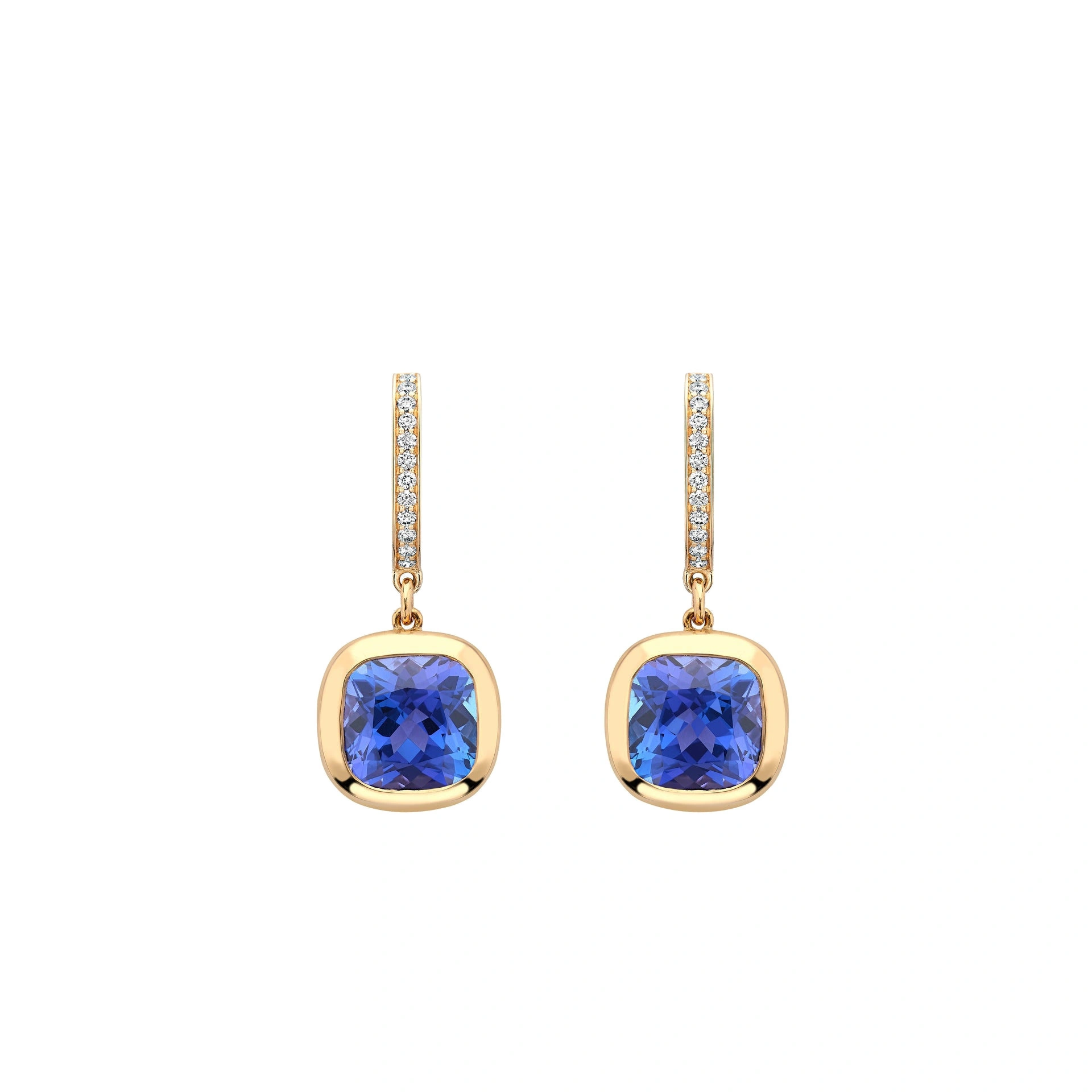 Boodles Florentine Dolce Vita Cushion Tanzanite Earrings Boodles Florentine Dolce Vita Cushion Tanzanite Earrings | Fine Earrings | Coveti