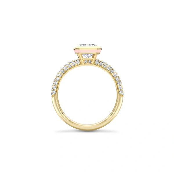 Boodles Florentine Emerald Cut Diamond Yellow Gold Ring | Fine Rings | Coveti