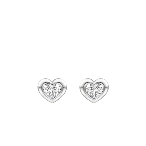 Boodles Florentine Heart Diamond Platinum Earrings | Fine Earrings | Coveti