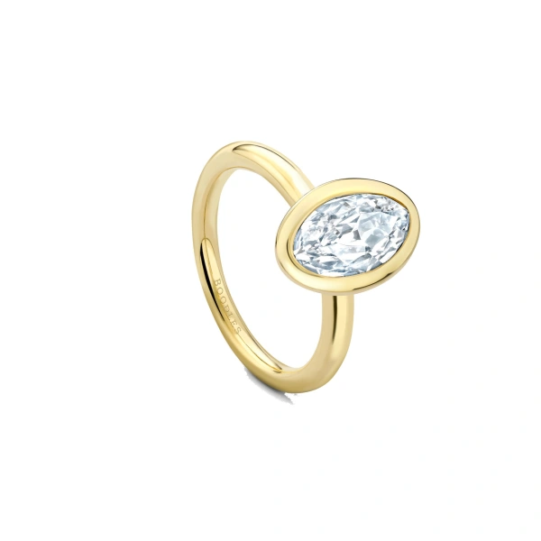 Florentine Marquise Yellow Gold Diamond Ring
