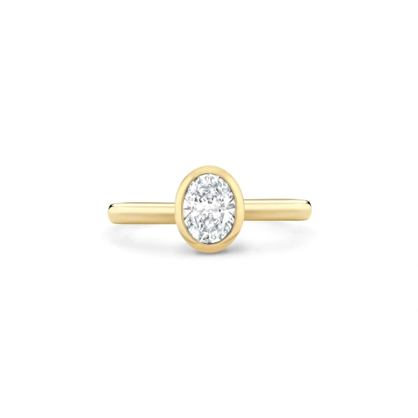 Boodles Florentine Oval Diamond Yellow Gold Engagement Ring | Fine Rings | Coveti