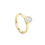 Boodles Florentine Oval Diamond Yellow Gold Engagement Ring | Fine Rings | Coveti