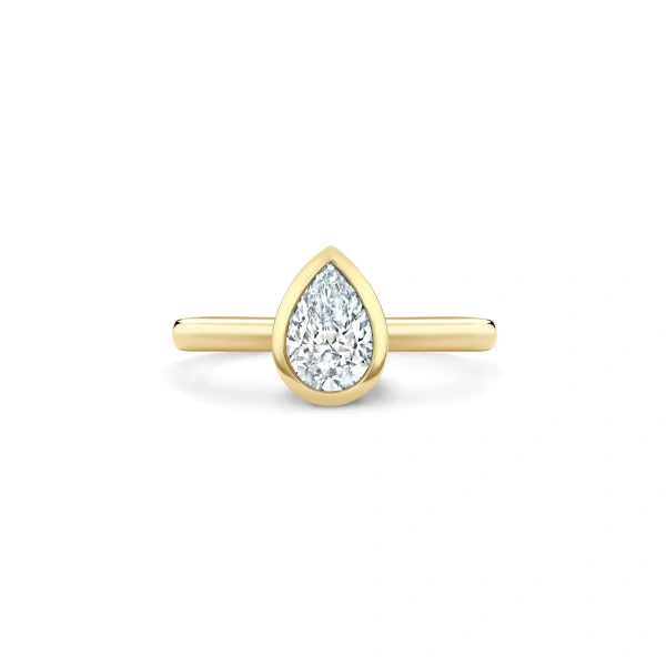 Boodles Florentine Pear Diamond Yellow Gold Ring | Fine Rings | Coveti