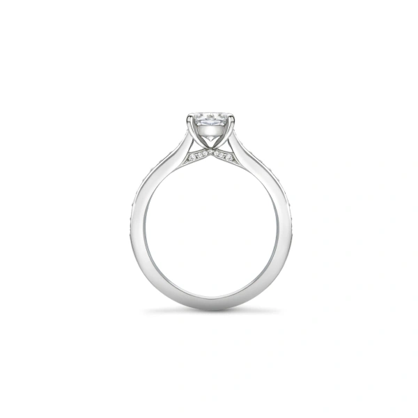 Boodles Harmony Ashoka Cut Platinum Diamond Band Engagement Ring (1 Carat) | Fine Rings | Coveti