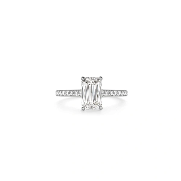 Boodles Harmony Ashoka Cut Platinum Diamond Band Engagement Ring | Fine Rings | Coveti