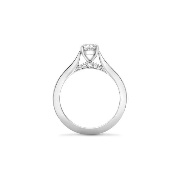 Boodles Harmony Ashoka Platinum Diamond Engagement Ring | Fine Rings | Coveti