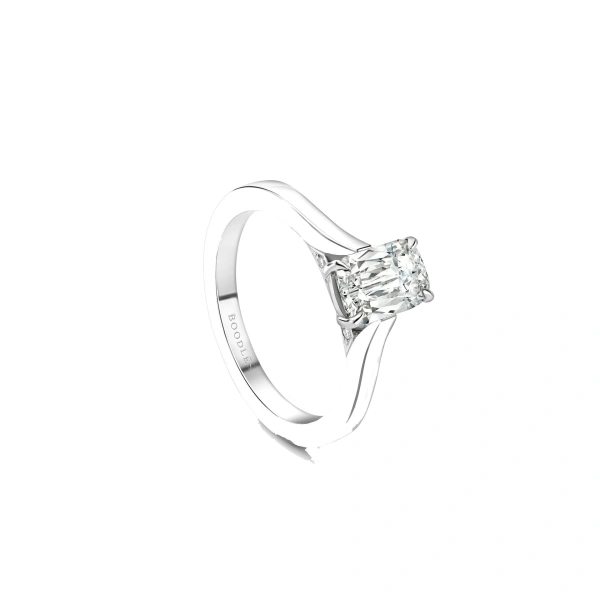 Boodles Harmony Ashoka Platinum Diamond Engagement Ring | Fine Rings | Coveti