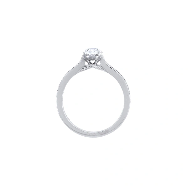 Boodles Harmony Oval Cut Platinum Diamond Engagement Ring | Fine Rings | Coveti