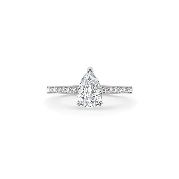 Boodles Harmony Pear Cut Diamond Engagement Ring | Fine Rings | Coveti