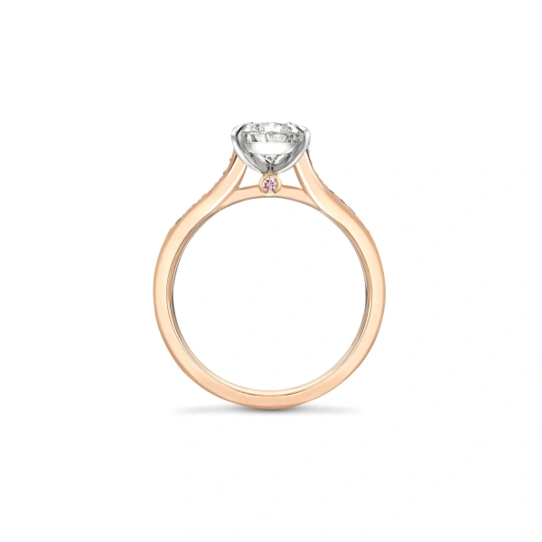 Boodles Harmony Pear Diamond Rose Gold Engagement Ring | Fine Rings | Coveti