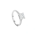Boodles Harmony Princess Cut Platinum Diamond Engagement Ring | Fine Rings | Coveti
