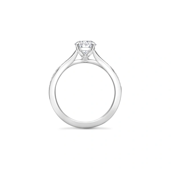 Boodles Harmony Round Brilliant Platinum Diamond Engagement Ring | Fine Rings | Coveti
