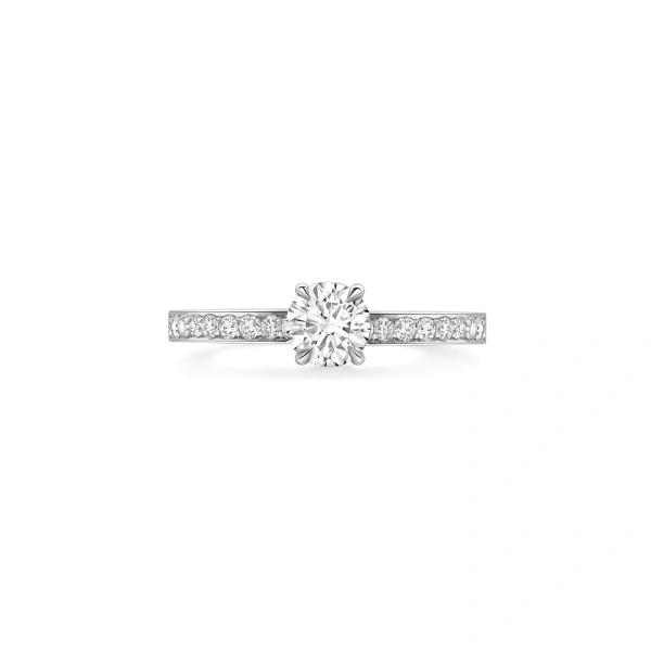 Boodles Harmony Round Brilliant Platinum Diamond Ring 0.5 carat | Fine Rings | Coveti