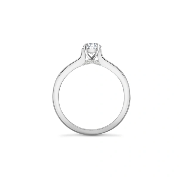 Boodles Harmony Round Brilliant Platinum Diamond Ring 0.5 carat | Fine Rings | Coveti