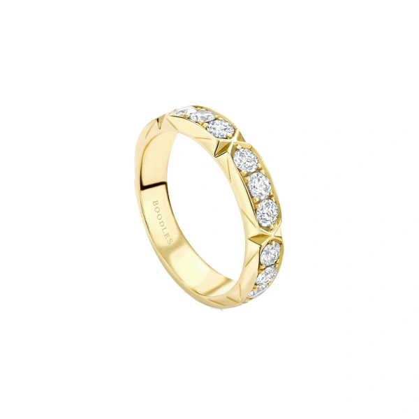 Boodles Jazz Large Yellow Gold Diamond Ring | Fine Rings | Coveti