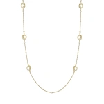 Boodles Knot Long Yellow Gold Diamond Necklace | Fine Necklaces | Coveti