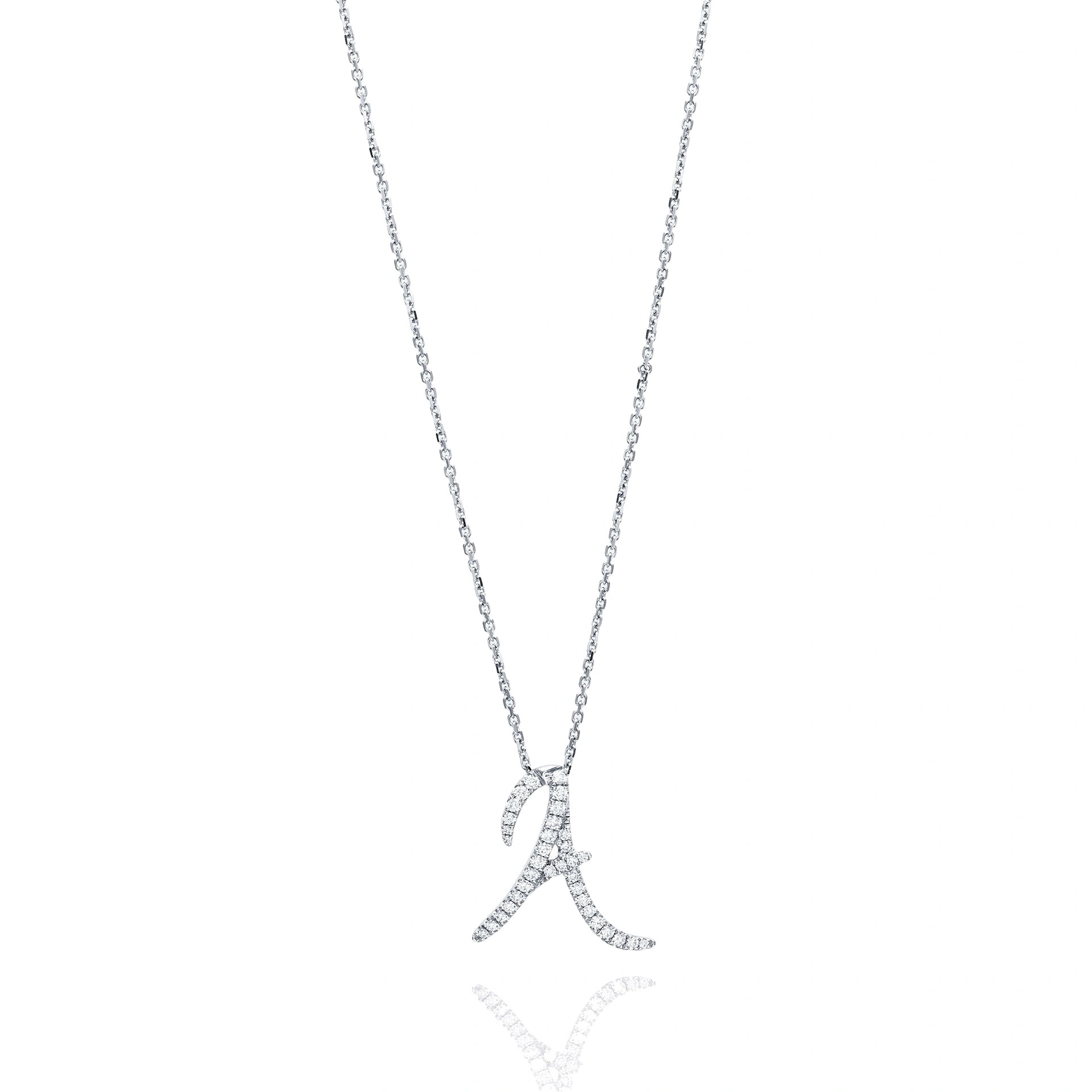 Boodles Love Letter Diamond White Gold Initial Pendant Boodles Love Letter Diamond White Gold Initial Pendant | Fine Necklaces | Coveti