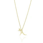 Boodles Love Letter Yellow Gold Initial Pendant | Fine Necklaces | Coveti