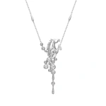 Boodles Lucky 'Gold Cup 100' Platinum Diamond Horse Pendant | Fine Necklaces | Coveti