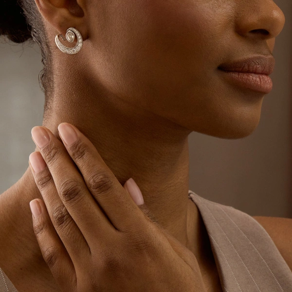 Boodles Lucky Yellow Gold Diamond Horseshoe Earrings | Fine Earrings | Coveti