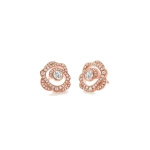 Boodles Maymay Rose Diamond Rose Gold Earrings | Fine Earrings | Coveti