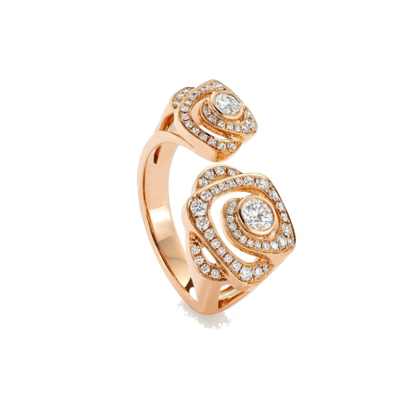Boodles Maymay Rose Diamond Rose Gold Ring | Fine Rings | Coveti