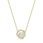 Boodles Maymay Rose Large Diamond Yellow Gold Pendant | Fine Necklaces | Coveti