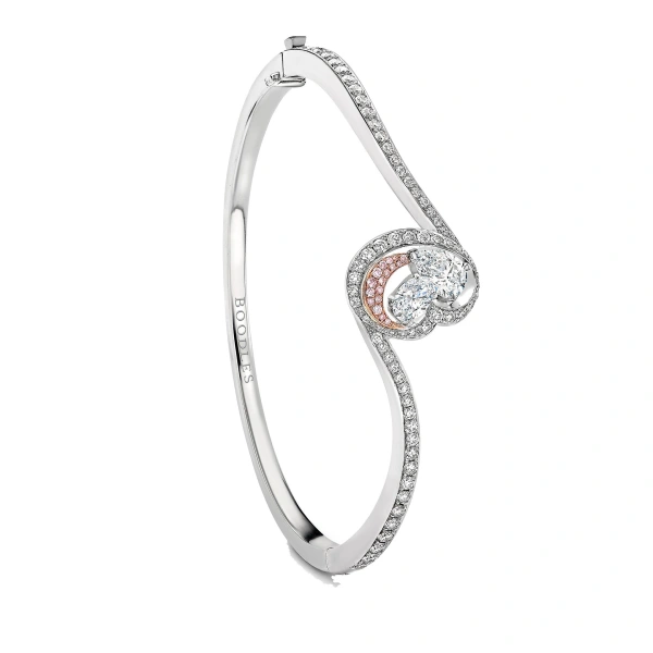 Motherhood Platinum Pink Diamond Bangle