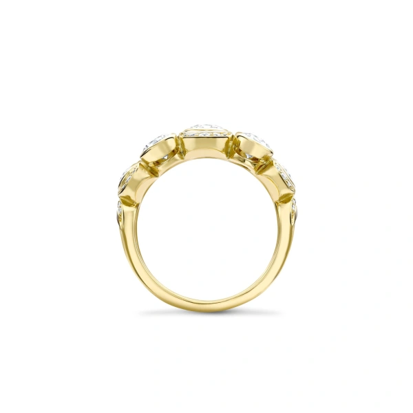 Boodles Over the Moon Diamond Enamel Yellow Gold Ring | Fine Rings | Coveti