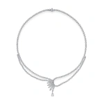 Boodles Peace of Mined Platinum Diamond Necklace | Fine Necklaces | Coveti