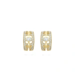 Boodles Perspective Ashoka Yellow Gold Earrings | Fine Earrings | Coveti