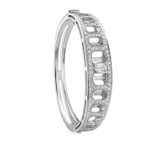 Boodles Perspective Platinum Bangle | Fine Bracelets | Coveti
