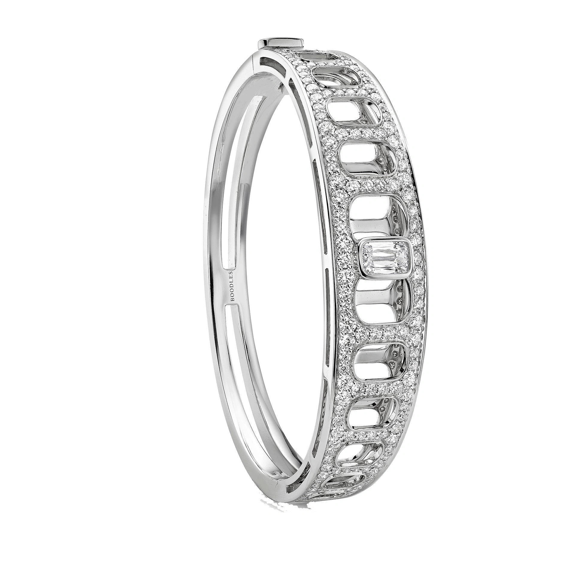 Boodles Perspective Platinum Bangle Boodles Perspective Platinum Bangle | Fine Bracelets | Coveti