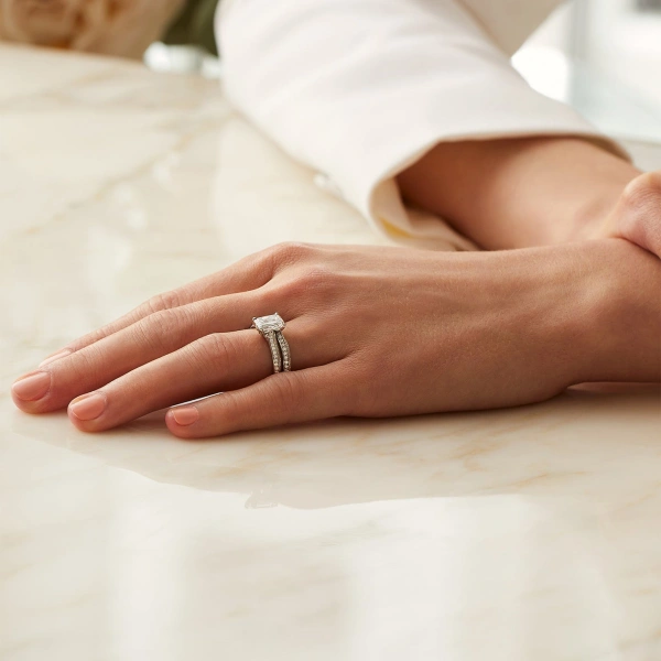 Boodles Petal Ashoka Platinum Diamond Engagement Ring | Fine Rings | Coveti