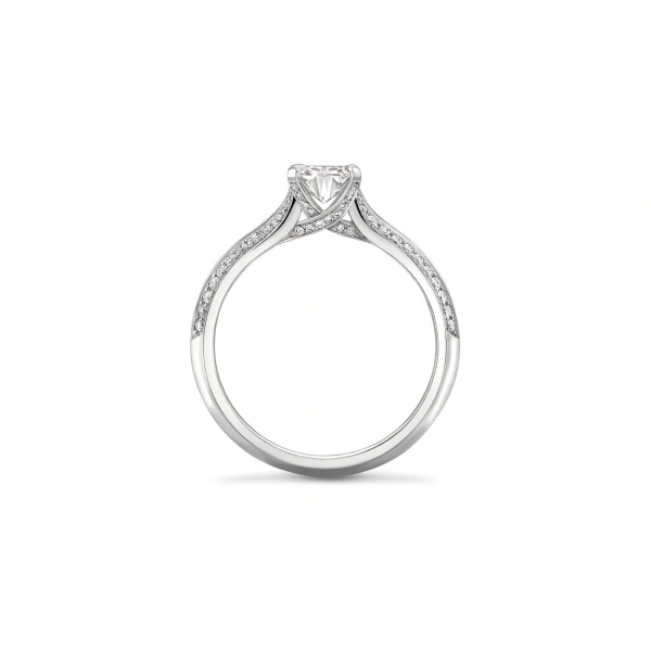 Boodles Petal Ashoka Platinum Diamond Engagement Ring | Fine Rings | Coveti