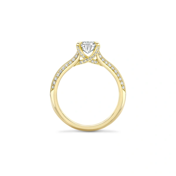 Boodles Petal Ashoka Yellow Gold Diamond Engagement Ring | Fine Rings | Coveti