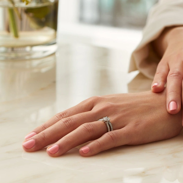 Boodles Petal Oval Cut Platinum Diamond Engagement Ring | Fine Rings | Coveti