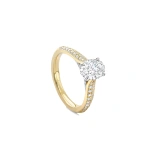 Boodles Petal Oval Cut Yellow Gold Diamond Engagement Ring | Fine Rings | Coveti