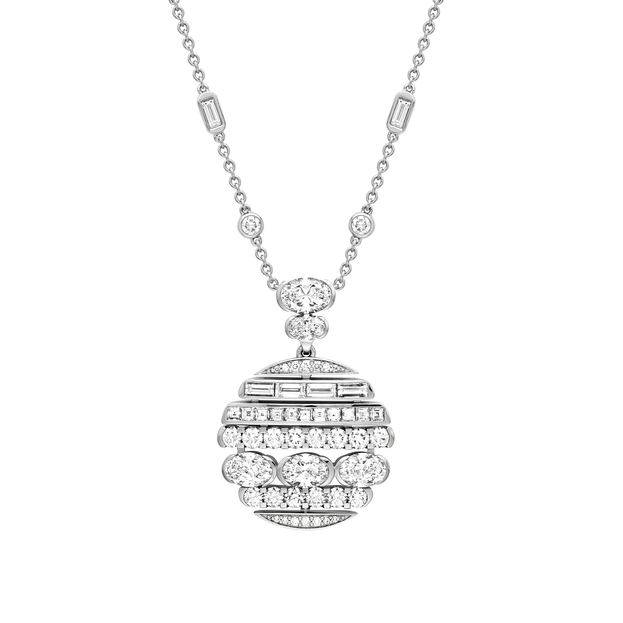 Boodles Play of Light Large Platinum Diamond Pendant Boodles Play of Light Large Platinum Diamond Pendant | Fine Necklaces | Coveti